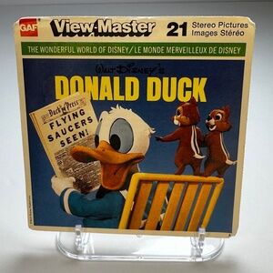 Vintage View-Master Donald Duck Set • Wonderful World of Disney • 3 Reels